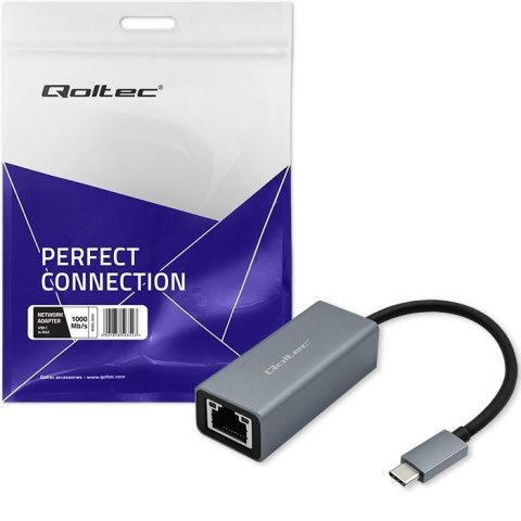 Adapter USB-C na RJ45 Ethernet | 1000Mbps | Aluminiowa obudowa Adapter USB-C na RJ45 Ethernet | 1000Mbps | Aluminiowa obudowa