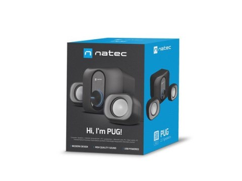 Głośniki PUG 11W RMS 2.1 Czarne Głośniki PUG 11W RMS 2.1 Czarne