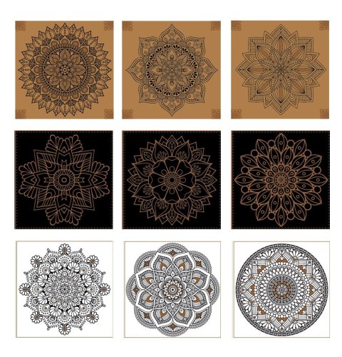 Kolorowanka Mandala metaliczna Kolorowanka Mandala metaliczna