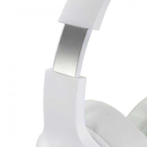 Słuchawki nauszne Bluetooth Białe Słuchawki nauszne Bluetooth Białe