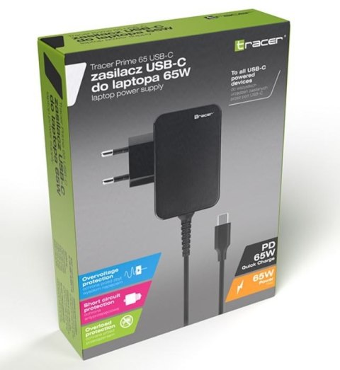 Zasilacz notebook Prime 65W USB-C Zasilacz notebook Prime 65W USB-C