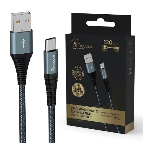 Kabel USB Typ-A do USB Typ-C Smart Life 1.2m czarny Kabel USB Typ-A do USB Typ-C Smart Life 1.2m czarny
