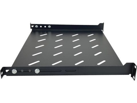 Półka stała 19 cali 1U głębokość 350mm Czarna Półka stała 19 cali 1U głębokość 350mm Czarna