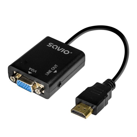 Adapter HDMI-VGA z audio AK-76 Adapter HDMI-VGA z audio AK-76