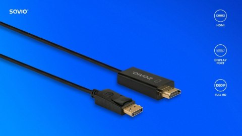 Kabel Display Port do HDMI 1,5m, CL-183 Kabel Display Port do HDMI 1,5m, CL-183