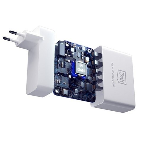 Ładowarka sieciowa 140W 3xUSB-C+2xUSB-A GaN PD QC Ładowarka sieciowa 140W 3xUSB-C+2xUSB-A GaN PD QC