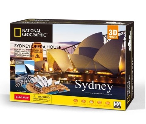 Puzzle 3D National Geographic Sydney 86 elementów Puzzle 3D National Geographic Sydney 86 elementów