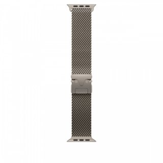 Bransoleta mediolańska z tytanu w kolorze naturalnym do koperty 49 mm - rozmiar S
