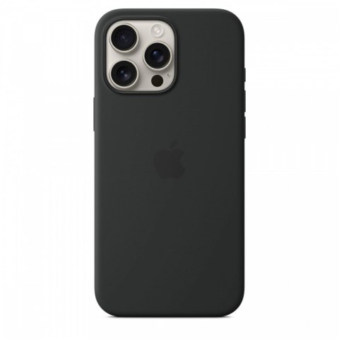 Etui silikonowe z MagSafe do iPhonea 16 Pro Max - czarne Etui silikonowe z MagSafe do iPhonea 16 Pro Max - czarne