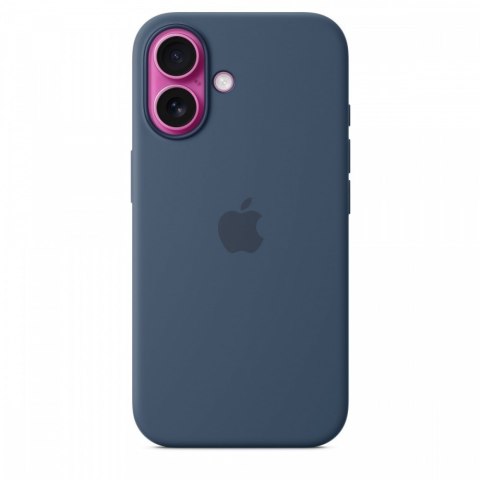 Etui silikonowe z MagSafe do iPhonea 16 - denim Etui silikonowe z MagSafe do iPhonea 16 - denim