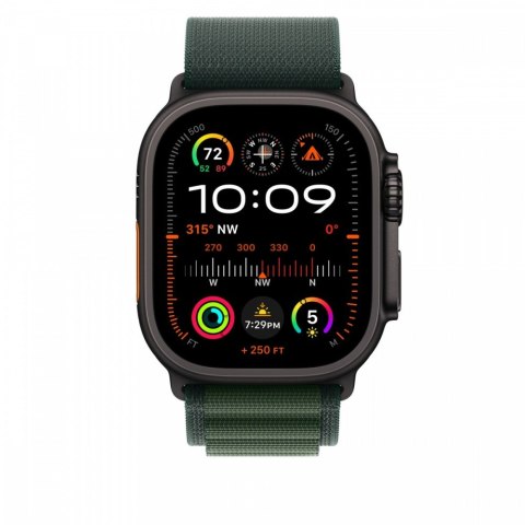 Opaska Alpine w kolorze ciemnozielonym do koperty 49 mm - rozmiar M - elementy z tytanu w kolorze czarnym Opaska Alpine w kolorze ciemnozielonym do koperty 49 mm - rozmiar M - elementy z tytanu w kolorze czarnym