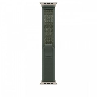 Opaska Trail w kolorze zielonym do koperty 49 mm - rozmiar M/L - elementy z tytanu w kolorze naturalnym