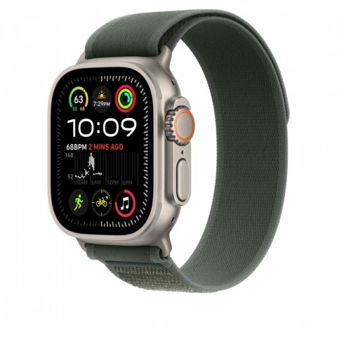Opaska Trail w kolorze zielonym do koperty 49 mm - rozmiar M/L - elementy z tytanu w kolorze naturalnym Opaska Trail w kolorze zielonym do koperty 49 mm - rozmiar M/L - elementy z tytanu w kolorze naturalnym
