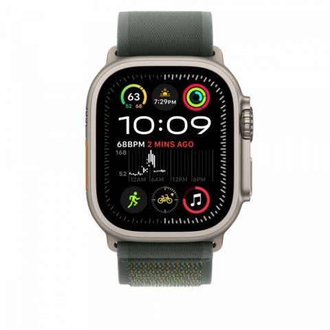 Opaska Trail w kolorze zielonym do koperty 49 mm - rozmiar M/L - elementy z tytanu w kolorze naturalnym Opaska Trail w kolorze zielonym do koperty 49 mm - rozmiar M/L - elementy z tytanu w kolorze naturalnym