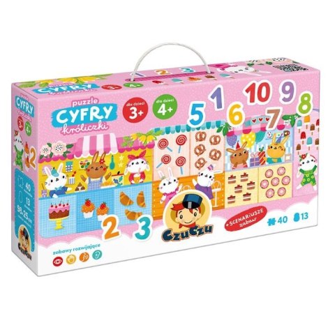 Puzzle Cyfry Króliczki Puzzle Cyfry Króliczki