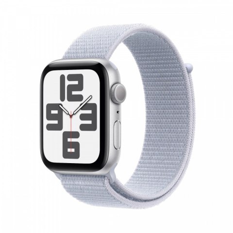 Watch SE GPS, koperta 44 mm z aluminium w kolorze srebrnym z opaską sportową w kolorze błękitnego obłoku Watch SE GPS, koperta 44 mm z aluminium w kolorze srebrnym z opaską sportową w kolorze błękitnego obłoku