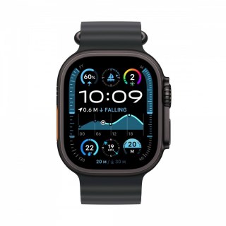 Watch Ultra 2 GPS + Cellular, koperta 49 mm z tytanu w kolorze czarnym z paskiem Ocean w kolorze czarnym