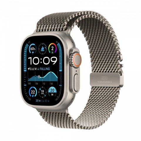 Watch Ultra 2 GPS + Cellular, koperta 49 mm z tytanu w kolorze naturalnym z bransoletą mediolańską L z tytanu w kolorze natural Watch Ultra 2 GPS + Cellular, koperta 49 mm z tytanu w kolorze naturalnym z bransoletą mediolańską L z tytanu w kolorze natural