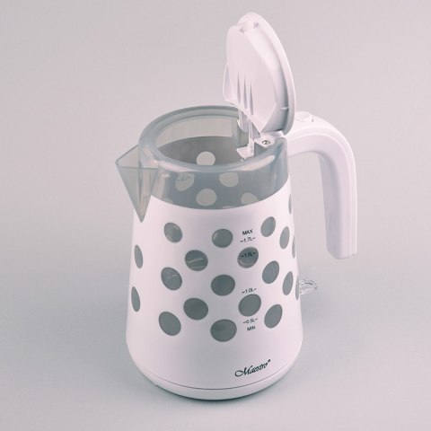 Czajnik elektryczny 1,7l 2200W "KROPKI" MR-045-WHITE Czajnik elektryczny 1,7l 2200W "KROPKI" MR-045-WHITE