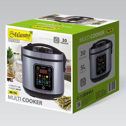 Multicooker 5 l, 30 programów, 900W MR-794 Multicooker 5 l, 30 programów, 900W MR-794