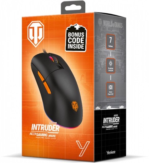 Mysz przewodowa dla graczy INDRUDER WT200 ultralekka - wersja limitowana WORLD OF TANKS Mysz przewodowa dla graczy INDRUDER WT200 ultralekka - wersja limitowana WORLD OF TANKS