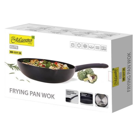 Patelnia / Wok MARBLE 28 cm MR-1217-28 Patelnia / Wok MARBLE 28 cm MR-1217-28