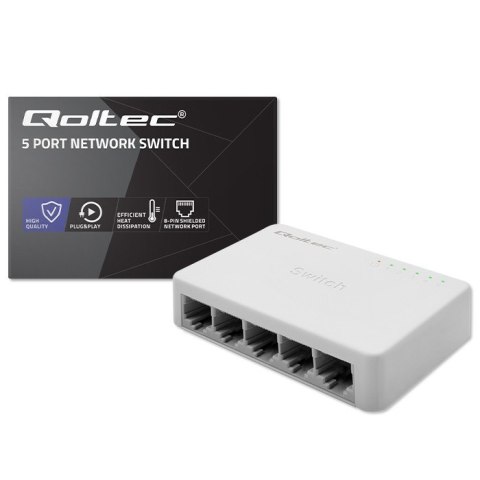SWITCH przełącznik sieciowy 5 x port RJ45 | 1000Mbps | Fast Ethernet | LAN SWITCH przełącznik sieciowy 5 x port RJ45 | 1000Mbps | Fast Ethernet | LAN
