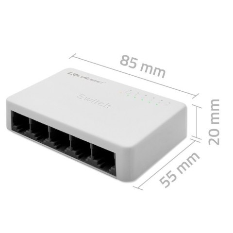 SWITCH przełącznik sieciowy 5 x port RJ45 | 100Mbps | Fast Ethernet| LAN SWITCH przełącznik sieciowy 5 x port RJ45 | 100Mbps | Fast Ethernet| LAN