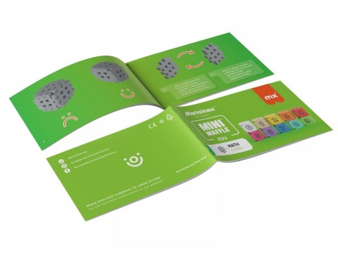 Klocki Mini Waffle Edu - Kostki matematyczne 60 elementów Klocki Mini Waffle Edu - Kostki matematyczne 60 elementów