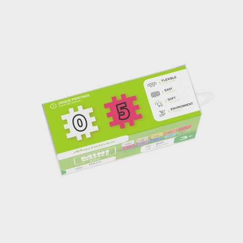Klocki Mini Waffle Edu - Kostki matematyczne 60 elementów Klocki Mini Waffle Edu - Kostki matematyczne 60 elementów