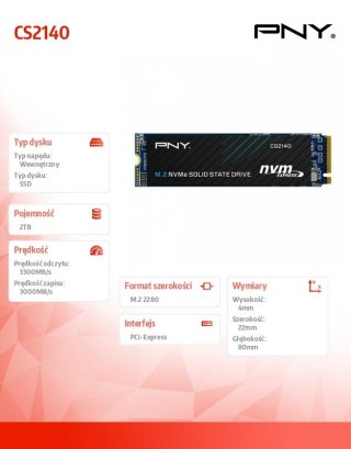Dysk SSD CS2140 2TB M.2 2280