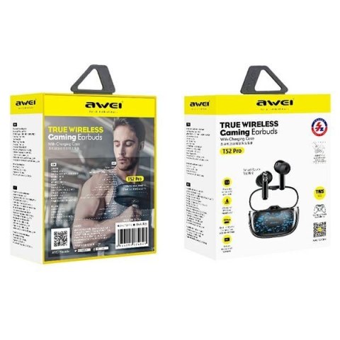 Słuchawki Bluetooth TWS T52 Pro2 Czarne Słuchawki Bluetooth TWS T52 Pro2 Czarne