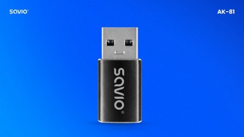 Adapter USB-C 3.1 (F) - USB-A 3.1 (M) AK-81 Adapter USB-C 3.1 (F) - USB-A 3.1 (M) AK-81