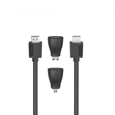 Kabel HDMI 2.0b 4k 1,5m + adapter mini/micro Kabel HDMI 2.0b 4k 1,5m + adapter mini/micro