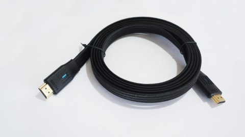 Kabel HDMI v 2.1 plaski 2m czarny Kabel HDMI v 2.1 plaski 2m czarny