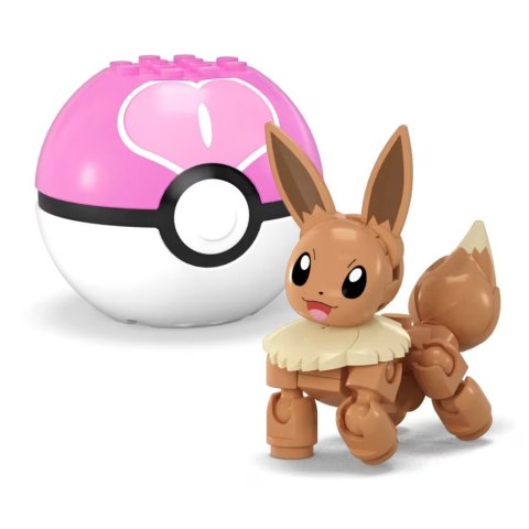Klocki Mega Pokemon Pokeball 2-pak Charmander i Eevee Klocki Mega Pokemon Pokeball 2-pak Charmander i Eevee