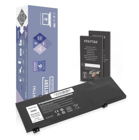 Bateria 1F22N do Dell G5 G7 15 Alienware M15 M17 3000 mAh (46 Wh) 15.4V Bateria 1F22N do Dell G5 G7 15 Alienware M15 M17 3000 mAh (46 Wh) 15.4V