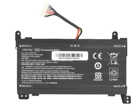 Bateria FM08 TPN-Q195 do HP Omen 17-AN 16 PIN 4400 mAh (65 Wh) 14.8V (14.4V) Bateria FM08 TPN-Q195 do HP Omen 17-AN 16 PIN 4400 mAh (65 Wh) 14.8V (14.4V)