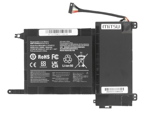 Bateria L14S4P22 do Lenovo IdeaPad Y700-15ISK Y700 4050 mAh (60 Wh) 14.8V (14.4V) Bateria L14S4P22 do Lenovo IdeaPad Y700-15ISK Y700 4050 mAh (60 Wh) 14.8V (14.4V)