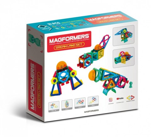 Klocki magnetyczne Drea Land 31 elementów Klocki magnetyczne Drea Land 31 elementów