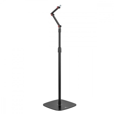 Stojak na mikrofon metalowy, MC-337 regulowana wysokość 626-1694 mm, 1 kg max Stojak na mikrofon metalowy, MC-337 regulowana wysokość 626-1694 mm, 1 kg max
