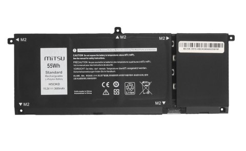 Bateria H5CKD do Dell Inspiron 5400 5401 5402 5406 5501 5508 3600 mAh (55 Wh) 15.2V Bateria H5CKD do Dell Inspiron 5400 5401 5402 5406 5501 5508 3600 mAh (55 Wh) 15.2V