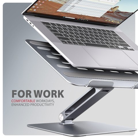 STND-LQ Podstawa do laptopów aluminiowa 10-16" cali, regulowane kąty nachylenia