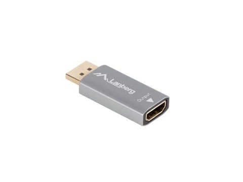 Adapter Displayport(M)- HDMI(F)8K srebrny Adapter Displayport(M)- HDMI(F)8K srebrny