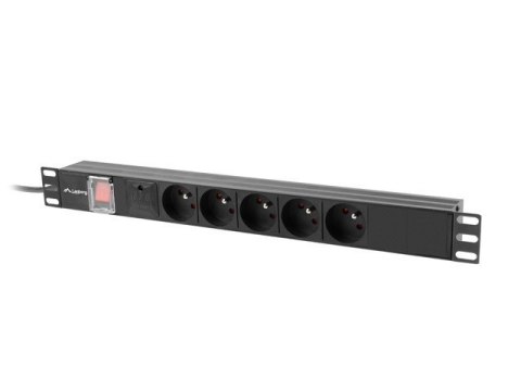 Listwa zasilająca rack PDU 19 cali 1U 16A 5x230V 2m czarna Listwa zasilająca rack PDU 19 cali 1U 16A 5x230V 2m czarna