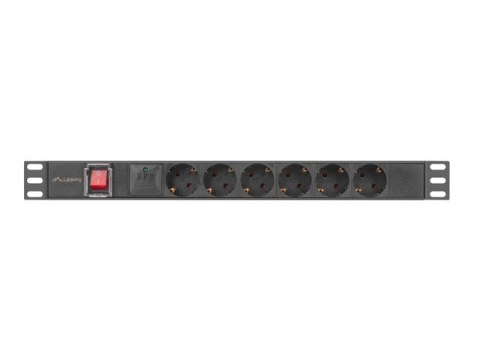 Listwa zasilająca rack PDU 19 cali 1U 16A 5xschuko 2m czarna Listwa zasilająca rack PDU 19 cali 1U 16A 5xschuko 2m czarna
