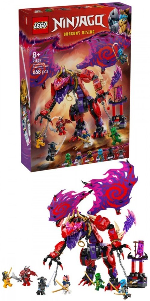 Klocki Ninjago 71832 Smok chaosu Kiełogrzmot