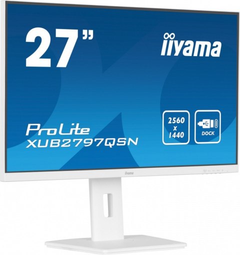 Monitor 27 cali XUB2797QSN-W2 IPS,QHD,USB-c Dock,HDMI,DP,PD-65W,2x2W, 4xUSB(3.2),300cd/m2,80M:1,sRGB:99%/5y/