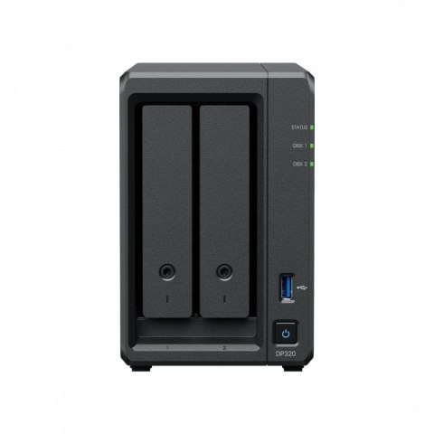 Serwer NAS DP320 AMD R1600 1x8GB 2x8TB 8GB RAM 3Y Serwer NAS DP320 AMD R1600 1x8GB 2x8TB 8GB RAM 3Y