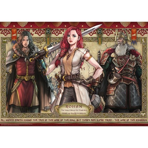 Puzzle 1000 elementów Władca Pierścieni Wojna Rohirrimów Puzzle 1000 elementów Władca Pierścieni Wojna Rohirrimów